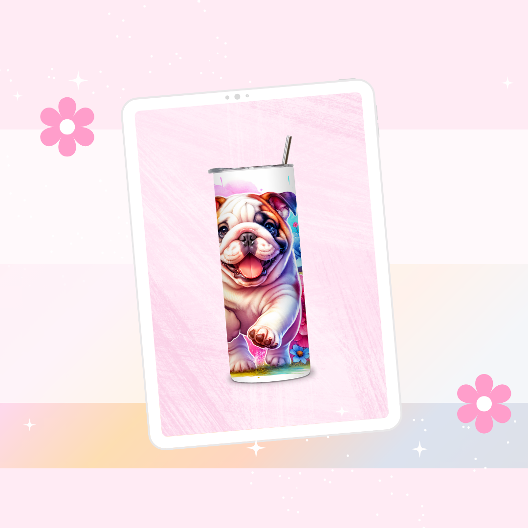 Bulldog drinks tumbler