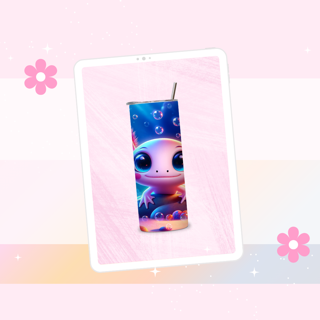Axolotl drinks tumbler