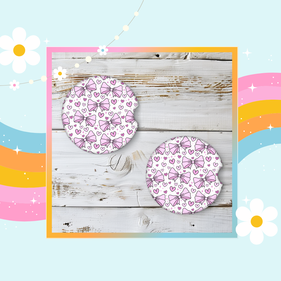 Pink bow (pack of two)