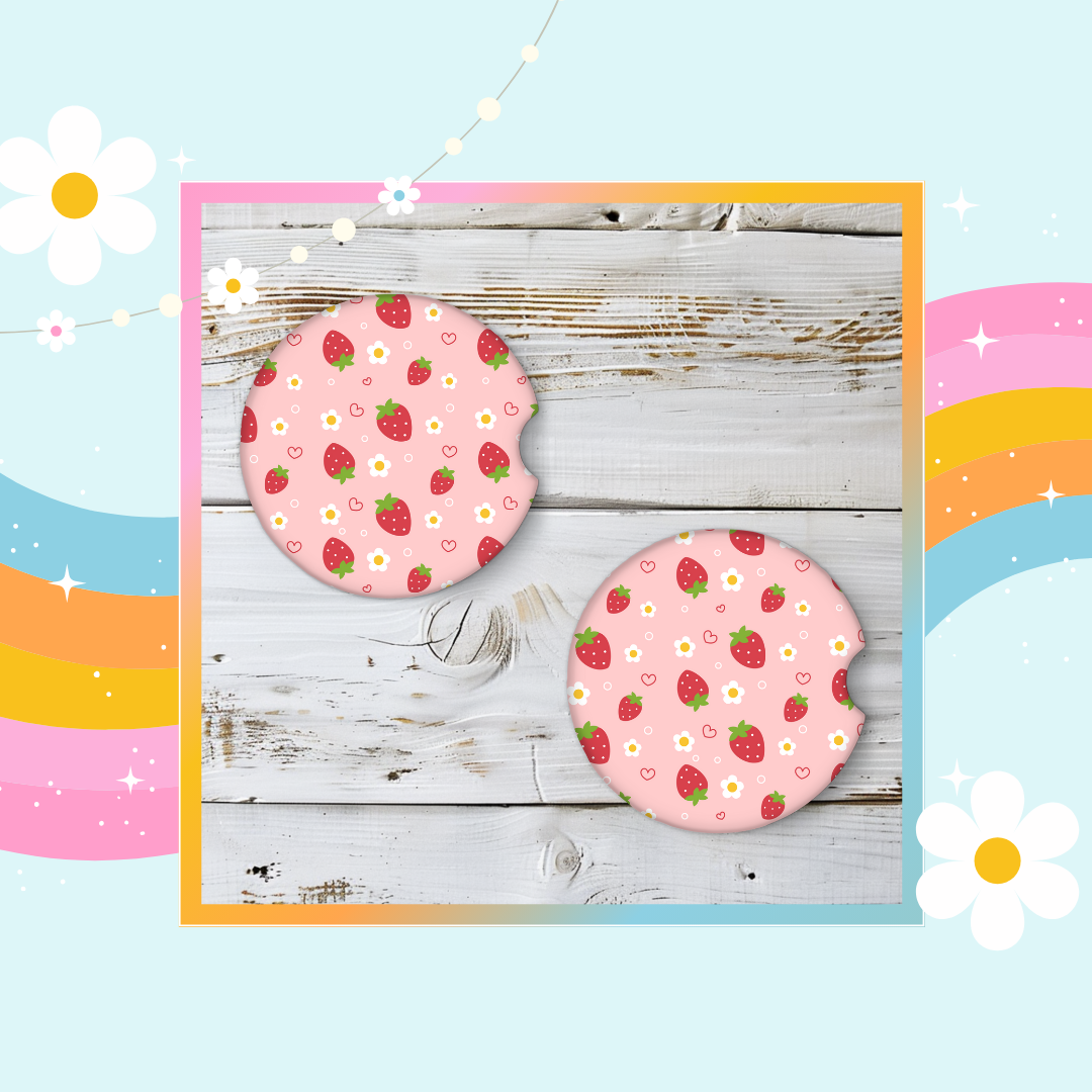 Strawberry and daisy (pack of two)