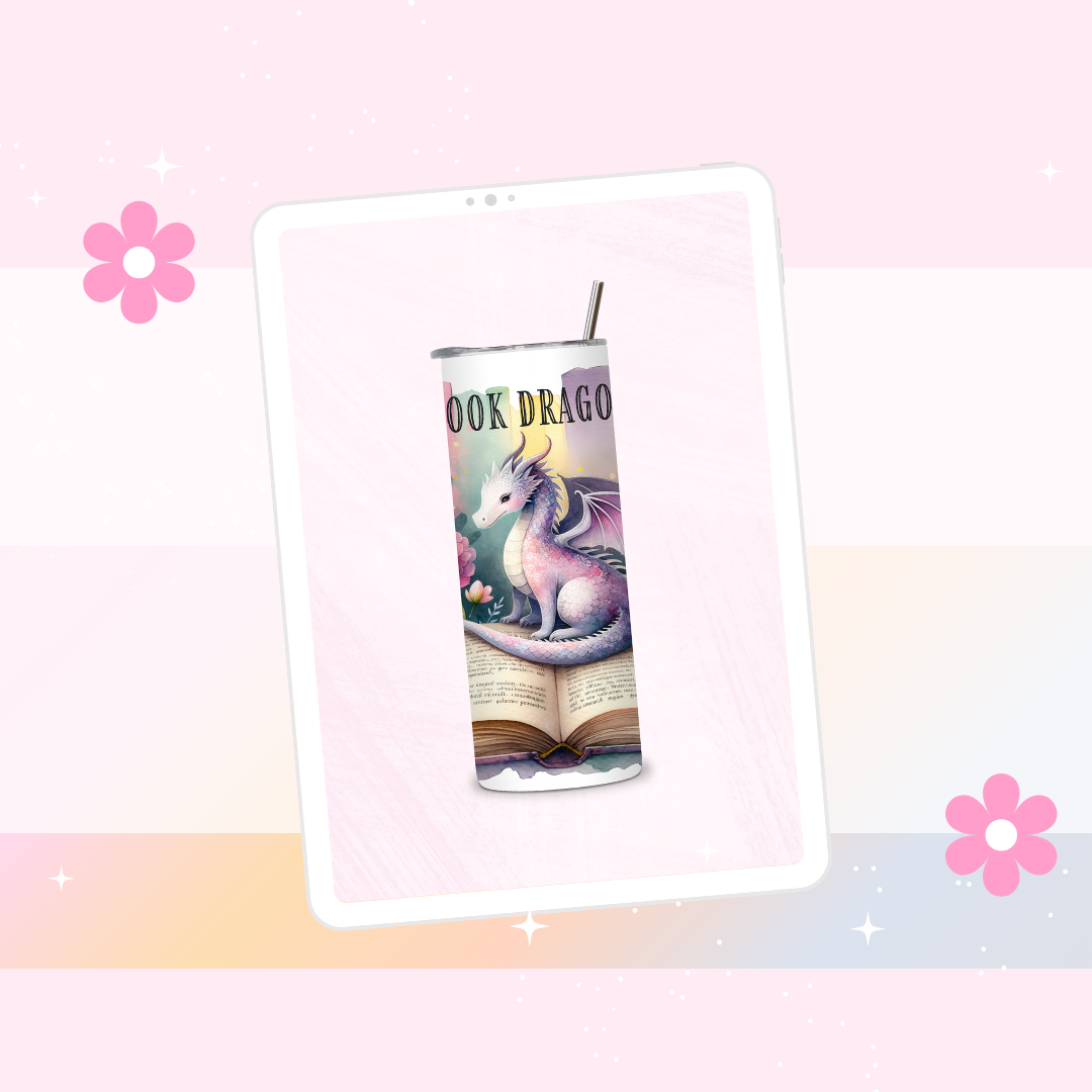 Book Dragon drinks tumbler