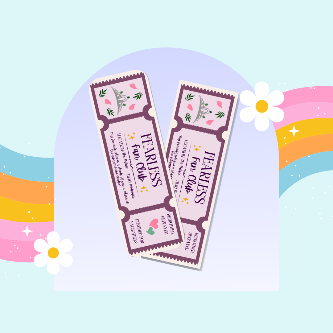 Powerful series - Fearless inspired bookmark