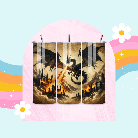 Dragon fire drinks tumbler