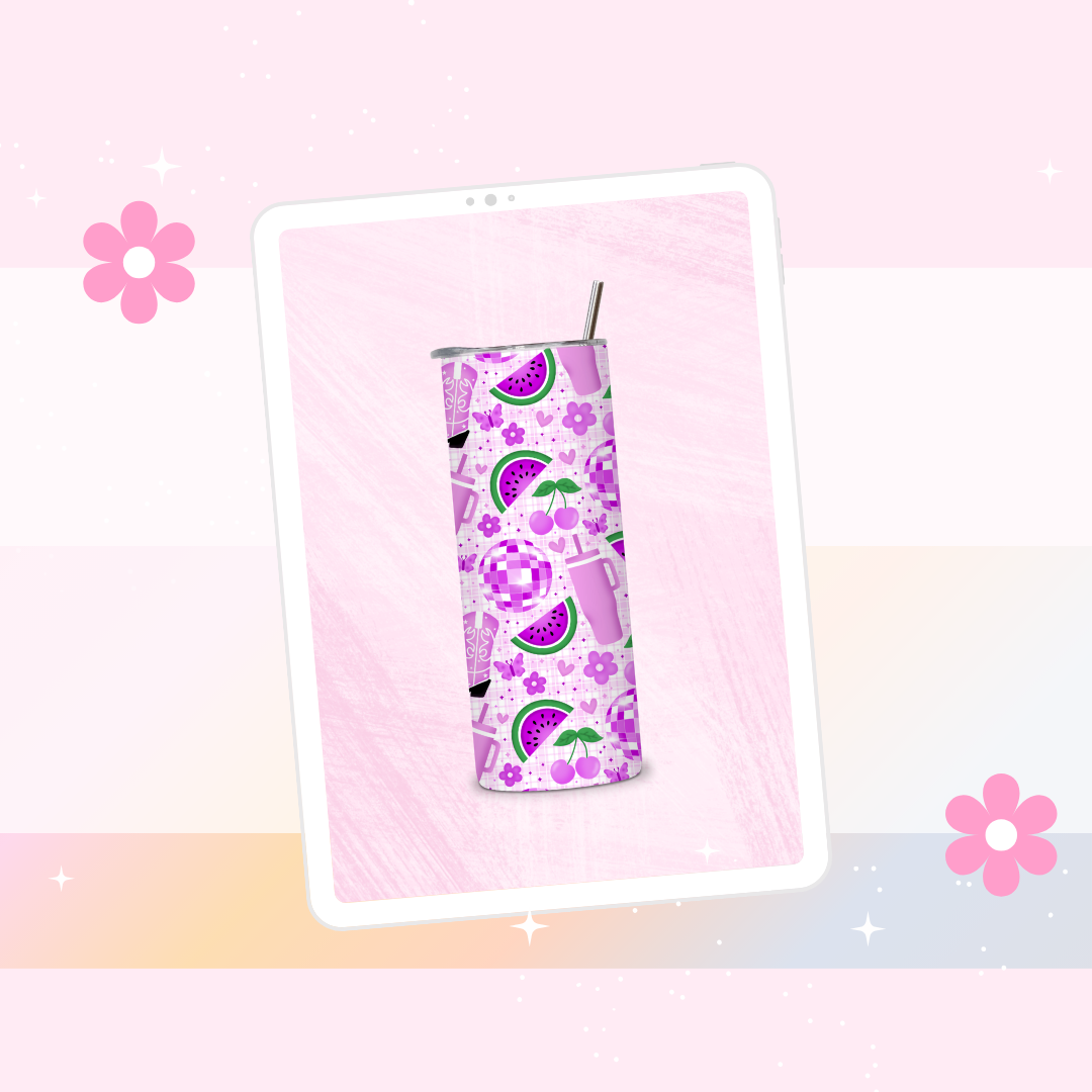 Watermelon Stanley pattern drinks tumbler