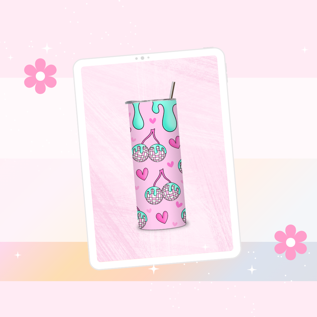 Disco cherry drinks tumbler