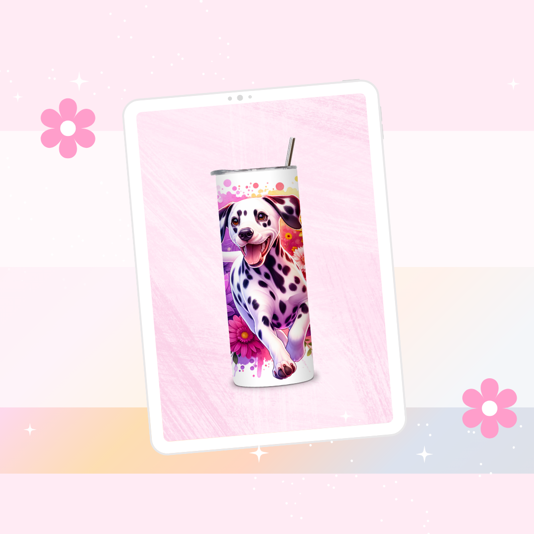 Dalmatian drinks tumbler