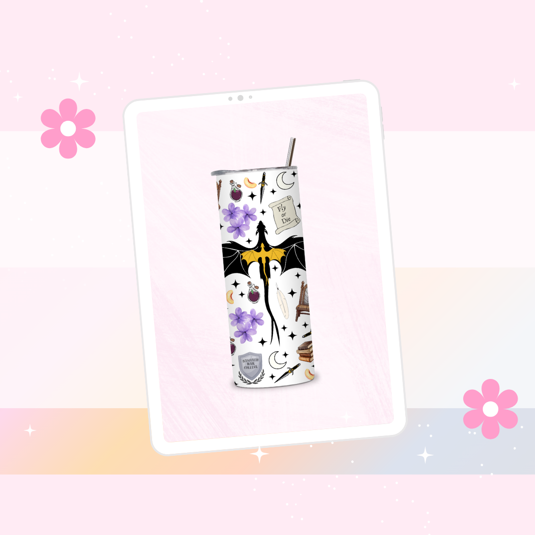 Fourth Wing inspired drinks tumbler