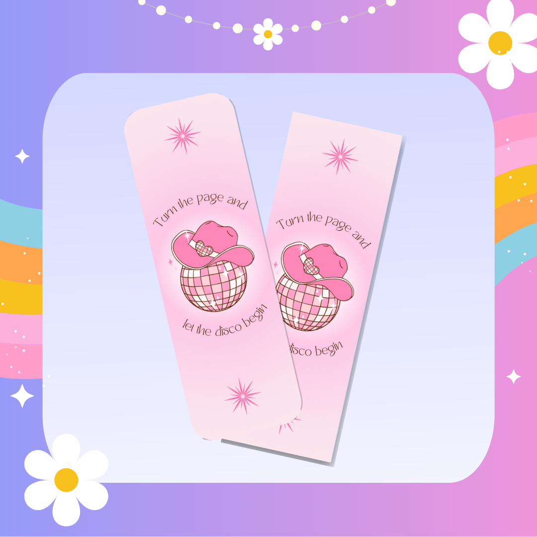 Turn the page and let the disco begin bookmark