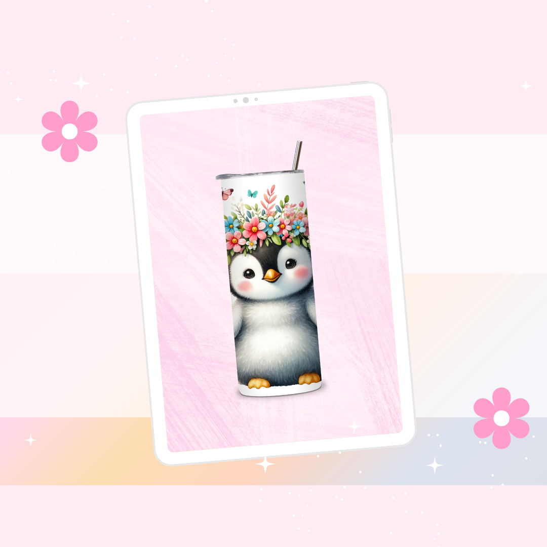 Penguin drinks tumbler
