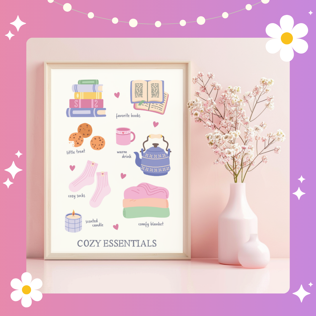 Cosy essentials Art Print