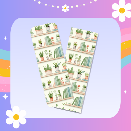 Plant bookshelf bookmark