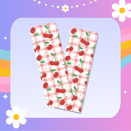 Cherries pattern bookmark