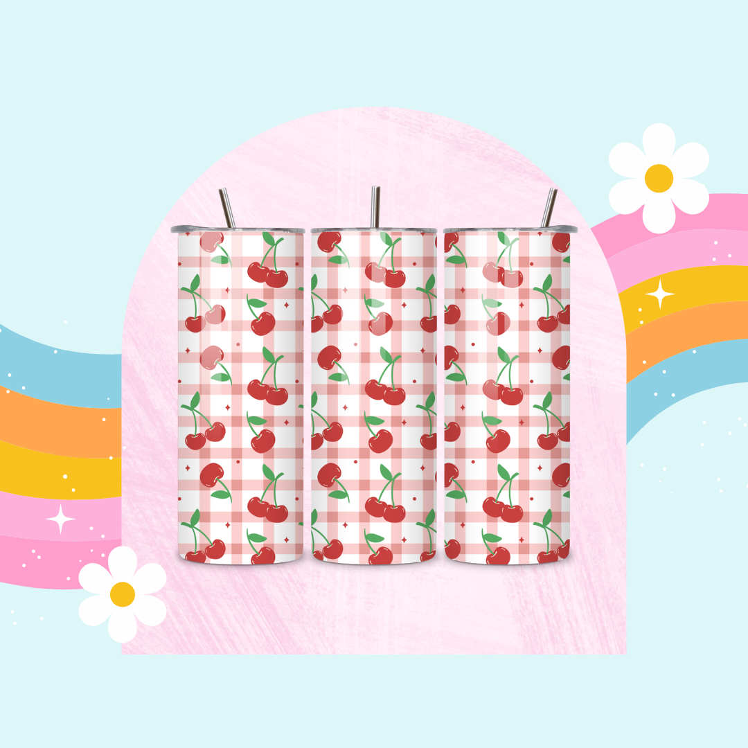 Cherries drinks tumbler