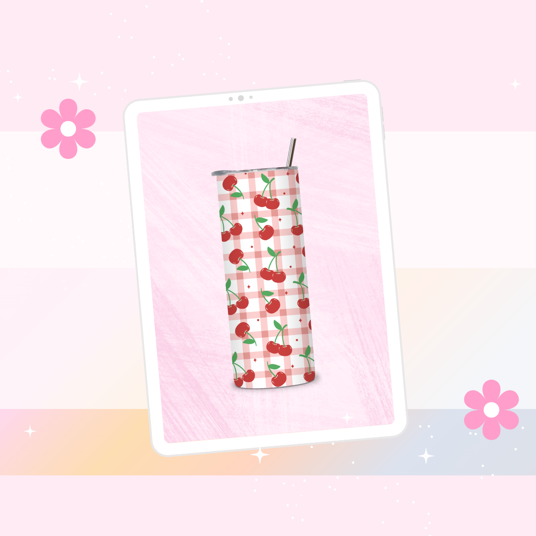Cherries drinks tumbler