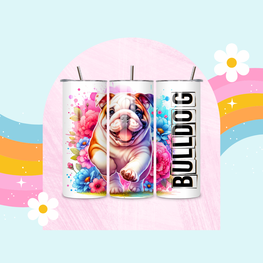 Bulldog drinks tumbler
