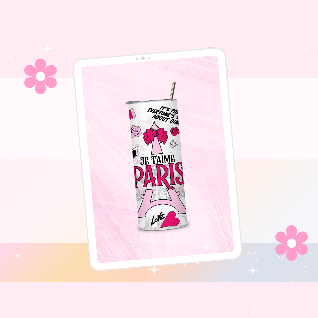 Je Taime Paris drinks tumbler