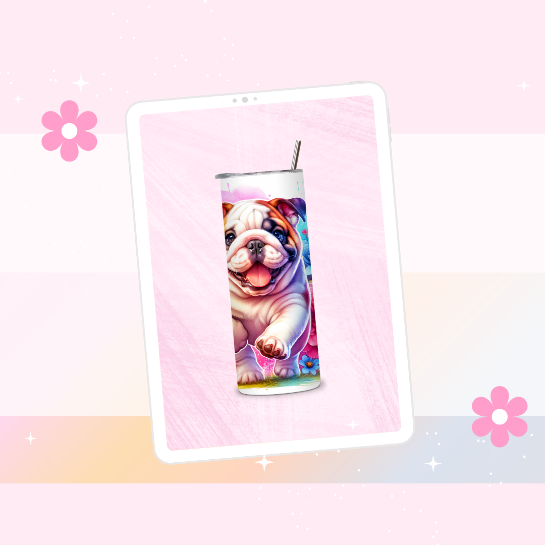 Bulldog drinks tumbler