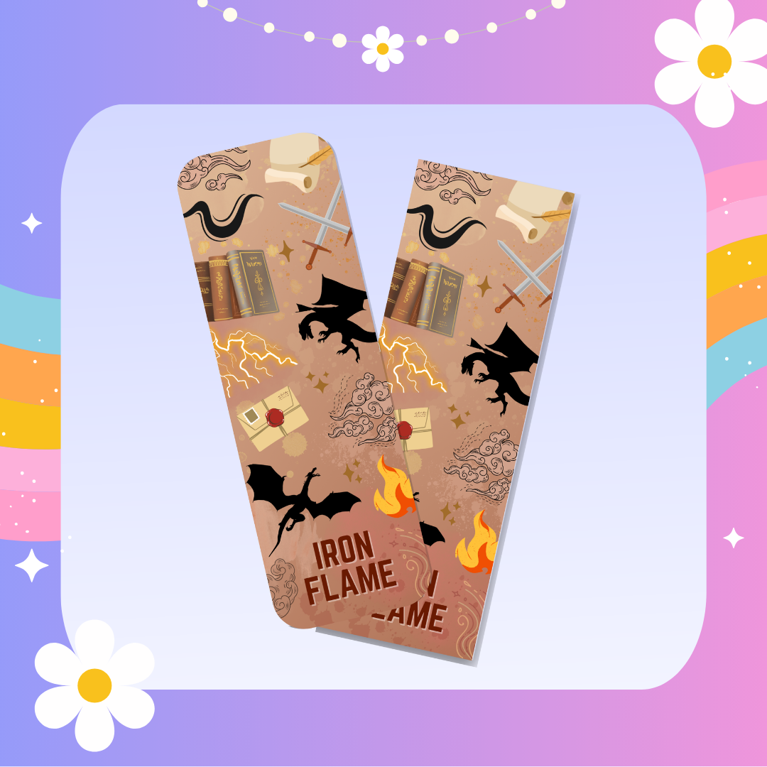 Iron Flame inspired bookmark