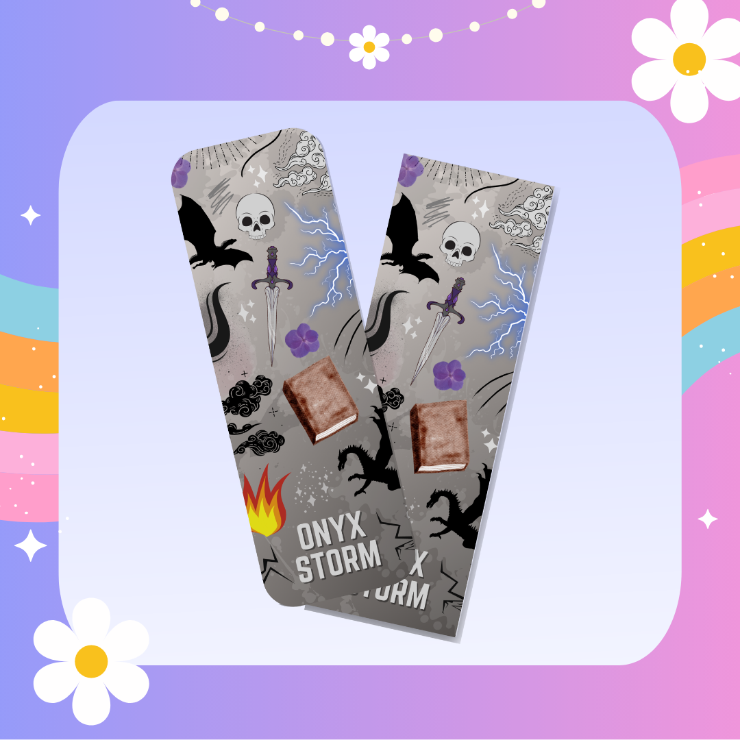 Onyx storm inspired bookmark