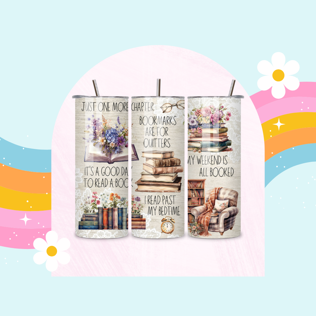 Bookmarks are for quitters drinks tumbler