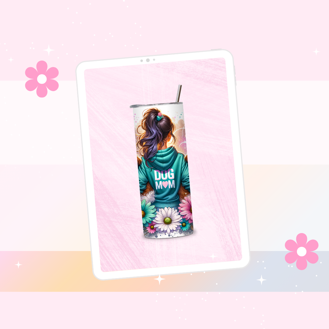 Dog mum drinks tumbler