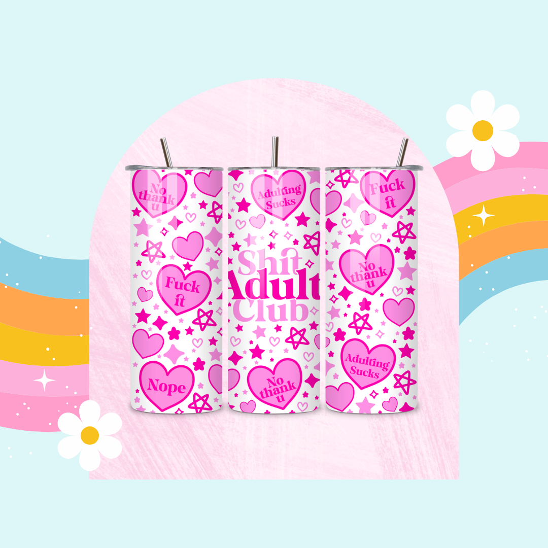 Shit Adult club drinks tumbler