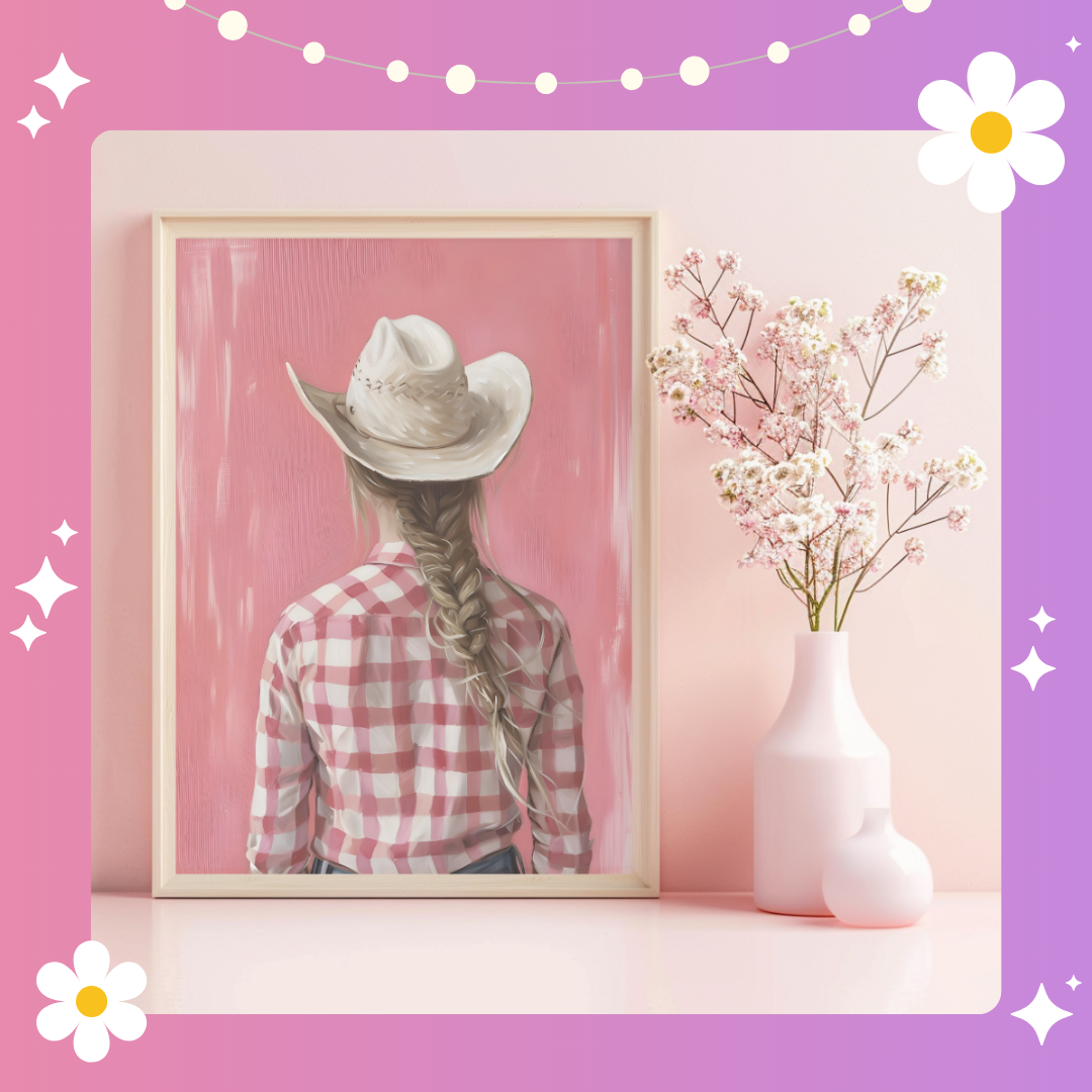 Cowgirl Art Print
