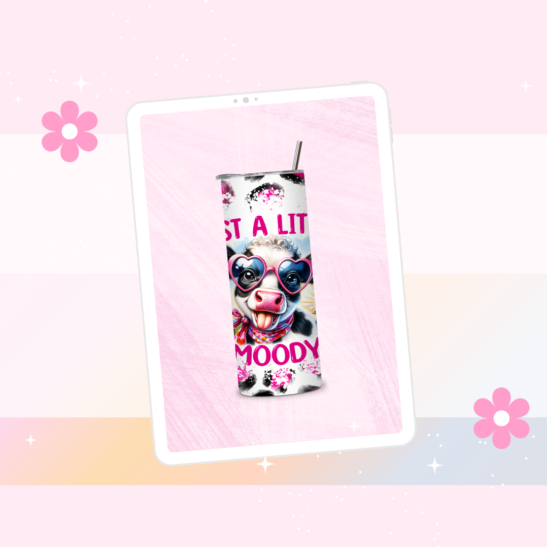 Just a little moody drinks tumbler