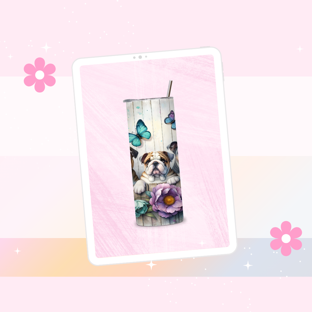 Trio bulldog drinks tumbler
