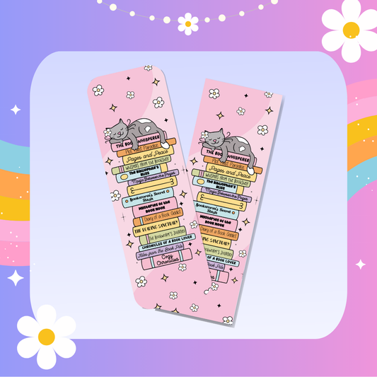 Cat bookstack bookmark