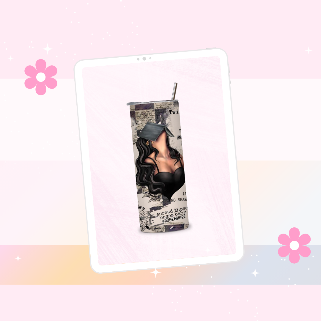 Twisted dark romance drinks tumbler