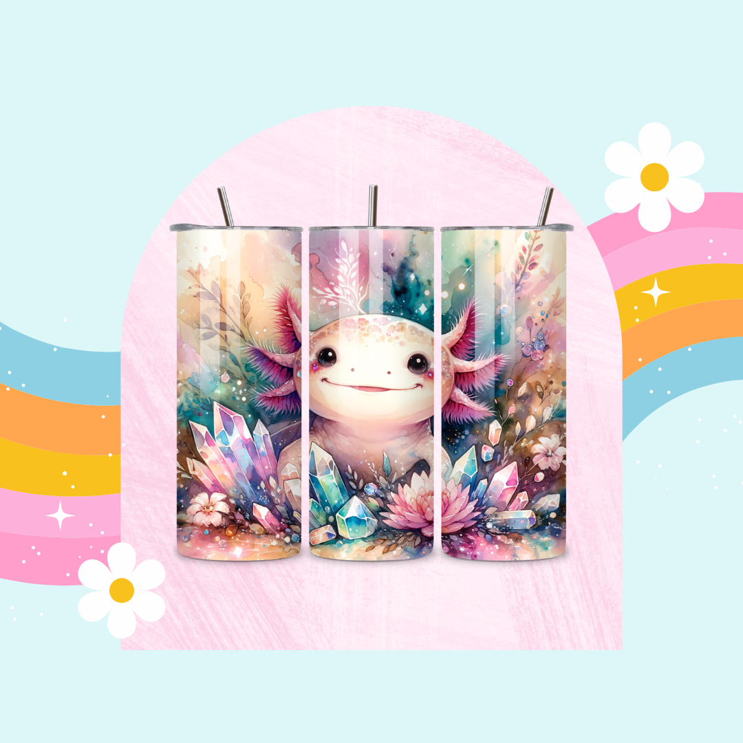Axolotl drinks tumbler