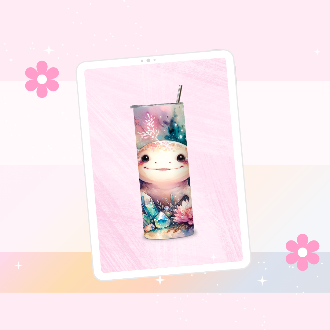 Axolotl drinks tumbler