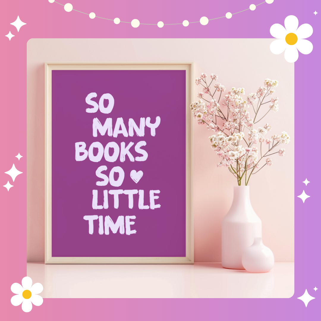 So many books so little time Art Print