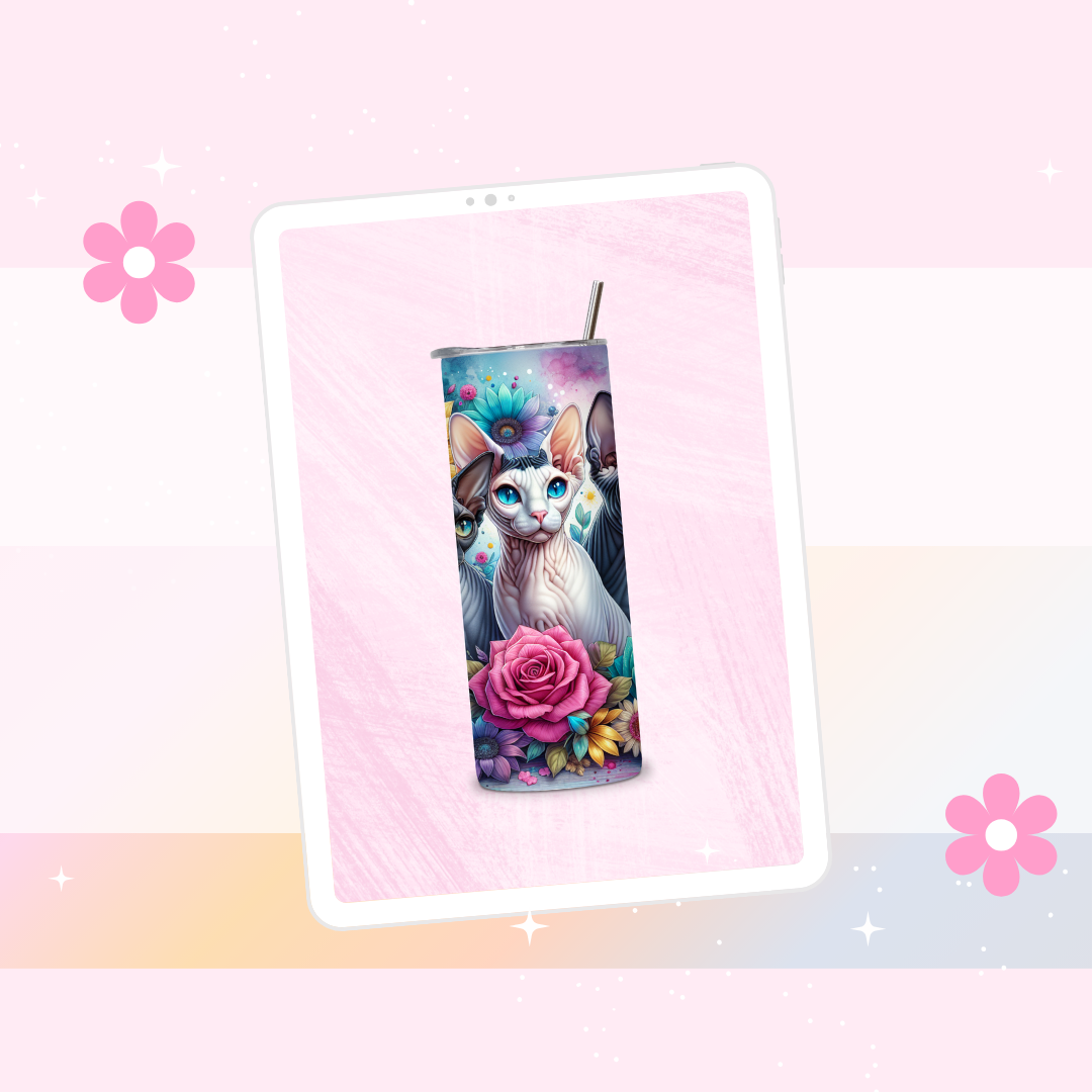 Cats drinks tumbler