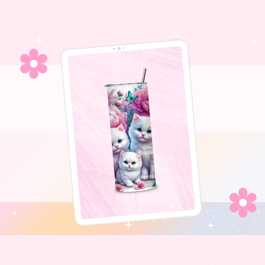 Cats drinks tumbler