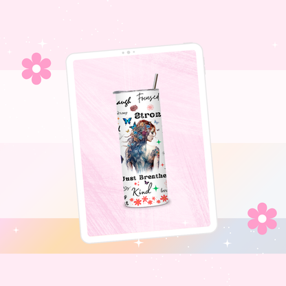 Just breathe drinks tumbler