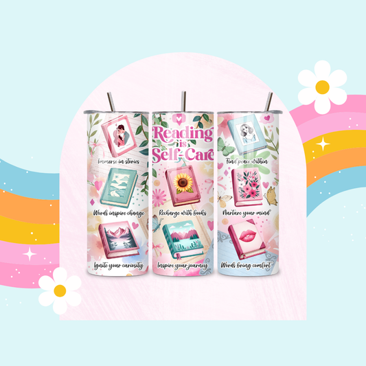 Reading is Self care drinks tumbler