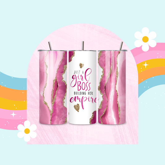 Girl boss drinks tumbler