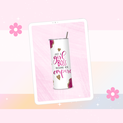 Girl boss drinks tumbler