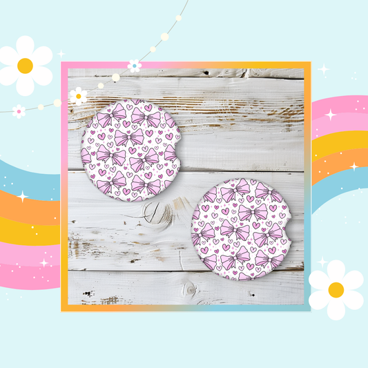 Pink bow (pack of two)