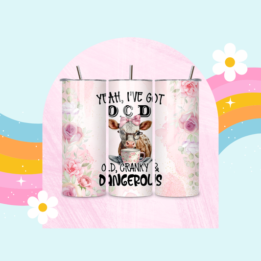 Old Cranky and dangerous drinks tumbler