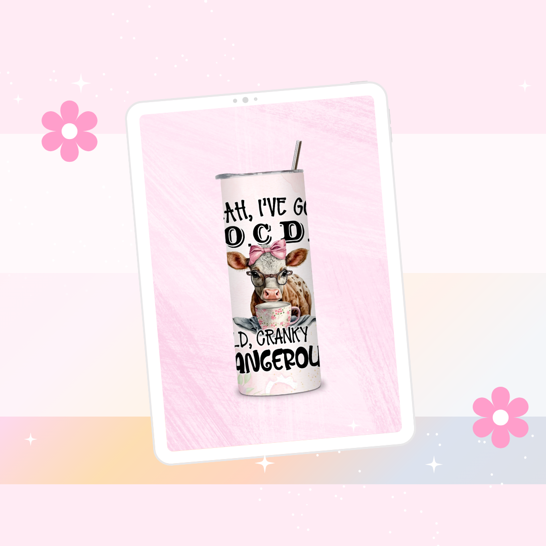 Old Cranky and dangerous drinks tumbler