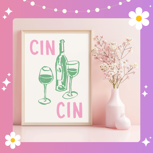 Cin Cin Art Print