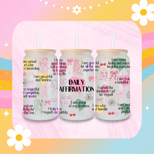 Daily Affirmation Libby glass