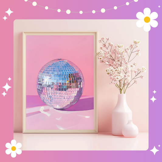 Glitter ball Art Print