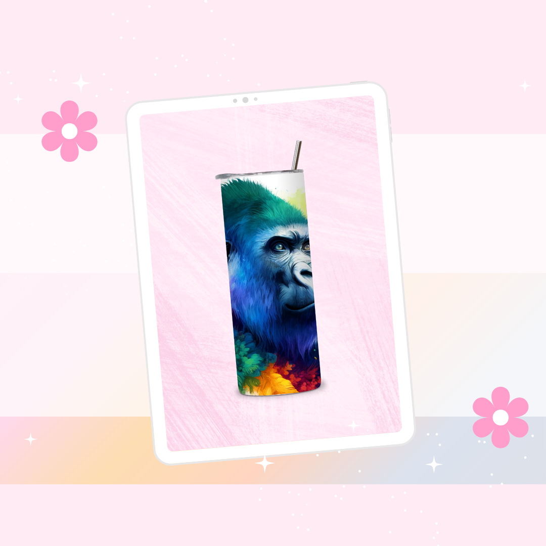 Gorilla drinks tumbler