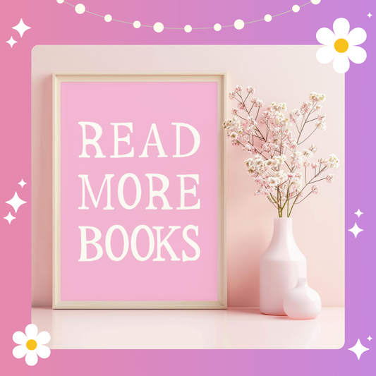 Read more books Art Print