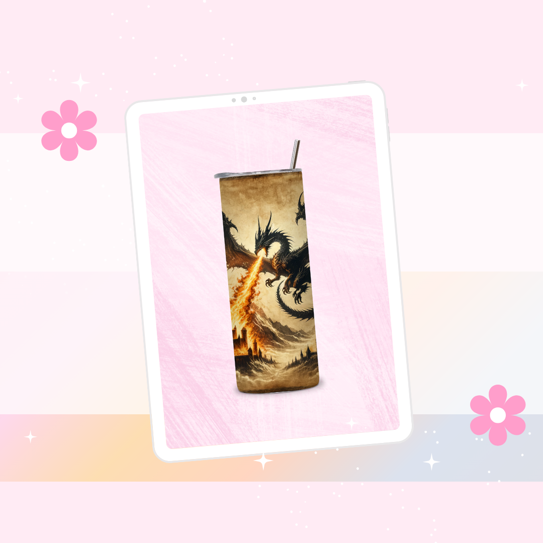 Dragon fire drinks tumbler