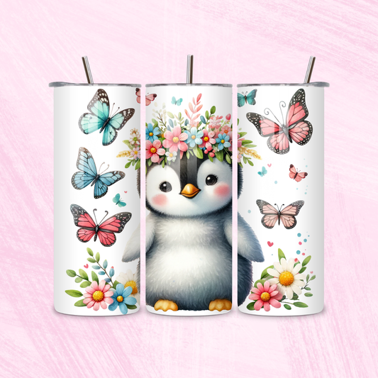 Penguin drinks tumbler